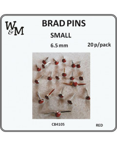 W&M Brad Pins Small Red...