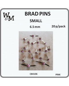W&M Brads Pins Small Pink...