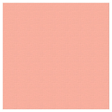 Couture Creations 12 X 12 Scrapbook Textured Cardstock - Peach/Coral Reef 216gsm