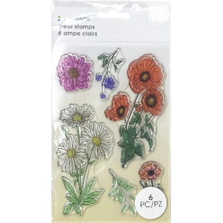 Momenta Clear Stamp - Floral Theme