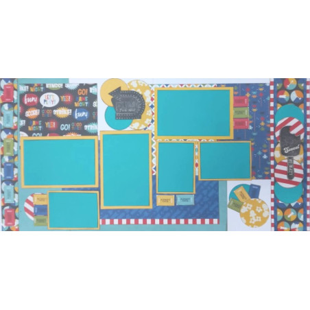 Scrapbook Studio Priscilla Fun This Way Double Page Paper Kits