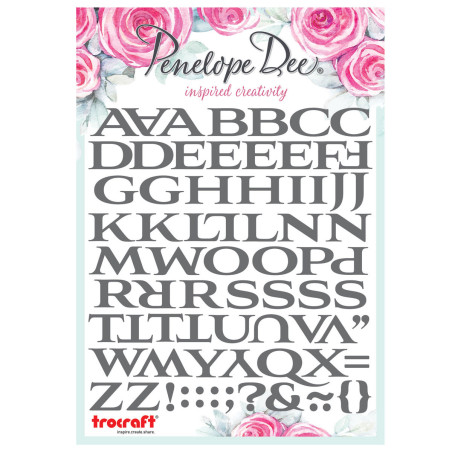 Penelope Dee Alpha Sticker Grey Slate