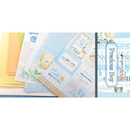 Precious Boy - Bundle with Matching Cardstock