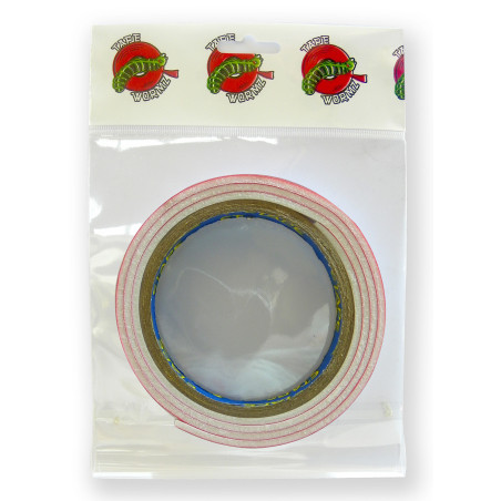 Tape Wormz White Double Sided Foam Tape - 3mm x12mm x 1m