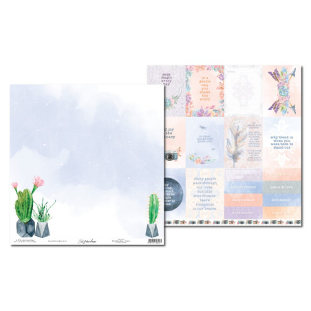 Lady Pattern Bohemian Muse Paper - Cactus