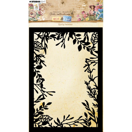 Studio Light Stencil/Mask Sprig Border Wild & Free
