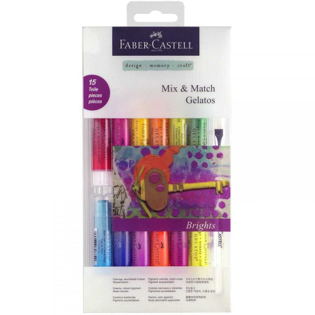 Faber-Castell Watersoluble Mix & Match Gelatos - Brights