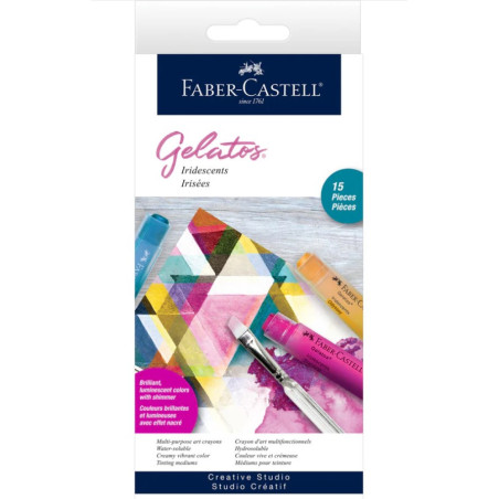 Faber-Castell Watersoluble Gelatos - Iridescents 15Pc