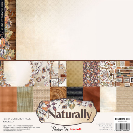 Penelope Dee 12 x 12 Paper Pack - Naturally