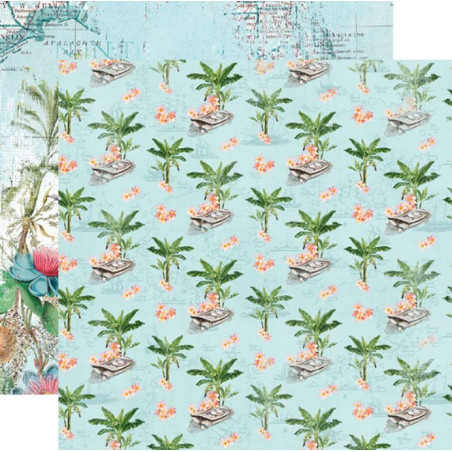 Simple Stories Simple Vintage Coastal Paper - Tropical Lite