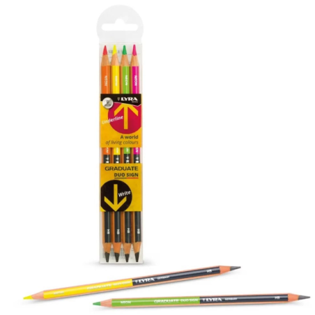 Lyra Graduate Duo Sign Pencils 4 piece