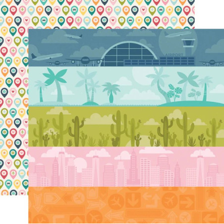 Simple Stories Going Places Paper - Detours