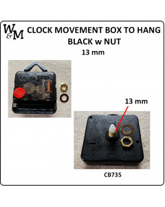 W&M Clock Movement Box to...