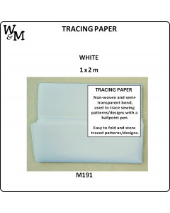 W&M Tracing Paper- White