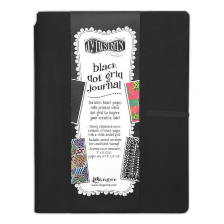 RANGER INK - DYLUSIONS DOT GRID CREATIVE JOURNAL - LARGE - BLACK
