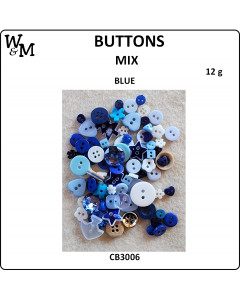 W&M Button Mix - Blue