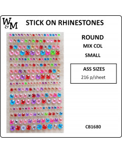 W&M Stick -on Rhinestones...