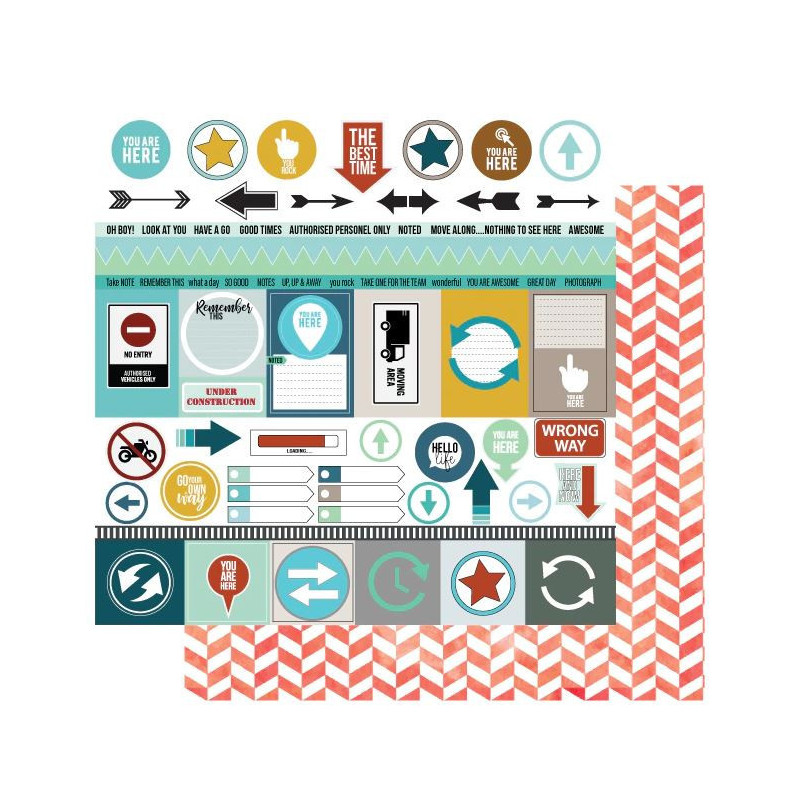 Uniquely Creative Choose Your Own Adventure 12 x12 Scrapbook Paper - Authorised Personnel Only