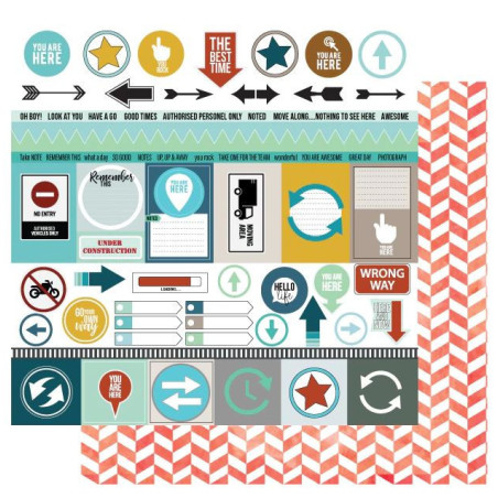 Uniquely Creative Choose Your Own Adventure 12 x12 Scrapbook Paper - Authorised Personnel Only