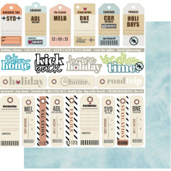 Uniquely Creative Summer Holiday 12 x 12 Scrapbook Paper - Home Holiday