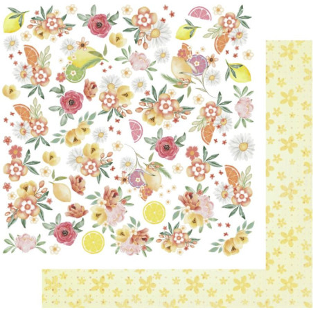 Uniquely Creative Summer Holiday Paper - Citrus Blooms-Fussy Cuts