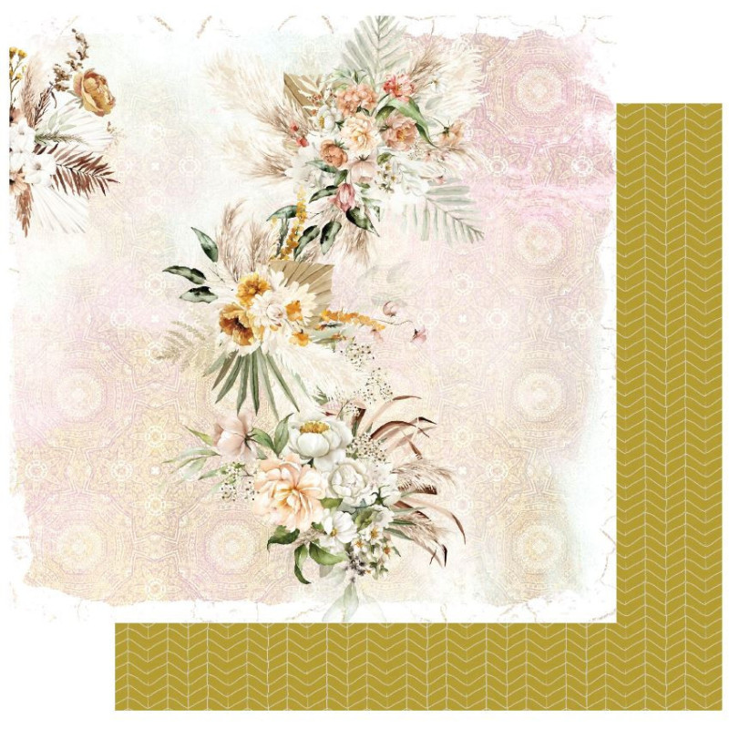 Uniquely Creative Boho Picnic 12 x 12 Scrapbook Paper - Freya