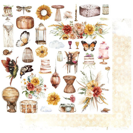 Uniquely Creative Boho Picnic Paper - Marigold
