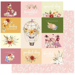 Uniquely Creative Boho Picnic 12 x 12 Scrapbook Paper - Hazel