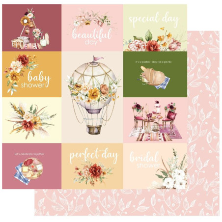 Uniquely Creative Boho Picnic 12 x 12 Scrapbook Paper - Hazel