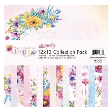 Uniquely Creative 12 x12 Paper Pack - Flowering Utopia
