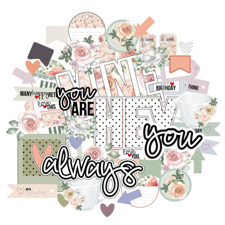 Uniquely Creative Die Cuts/ Emphemera Pack - High Tea