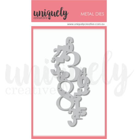 Uniquely Creative Grungy Numbers Die