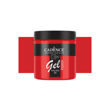 CADENCE CONNOISSEUR HEAVY BODY GEL IMPASTO 250ML - POPPY RED