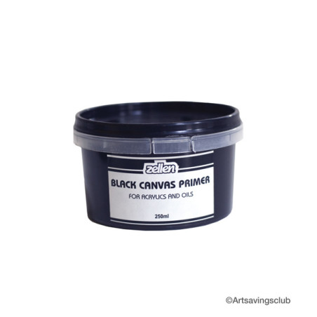 ZELLEN CANVAS PRIMER 250ML BLACK