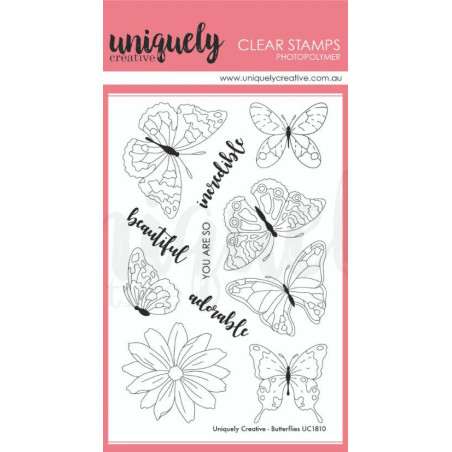 Uniquely Creative Clear Stamp - Butterflies/Butterfly