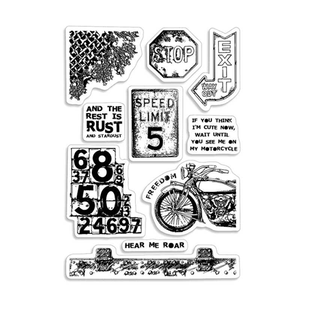 Ciao Bella Collateral  Rust Stamp -Speed Limit 10pc