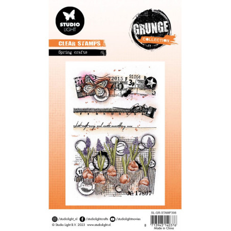 Studio Light Clear Stamp Spring Crafts Grunge