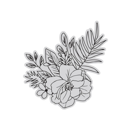 Couture Creations Vintage Tea Stamp - Rose 1