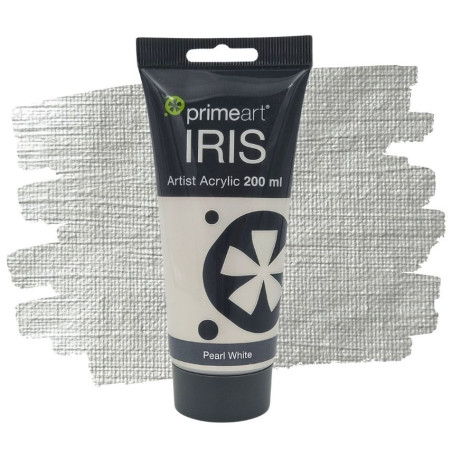 Primeart Iris Acrylic 200ml 213 Pearl White