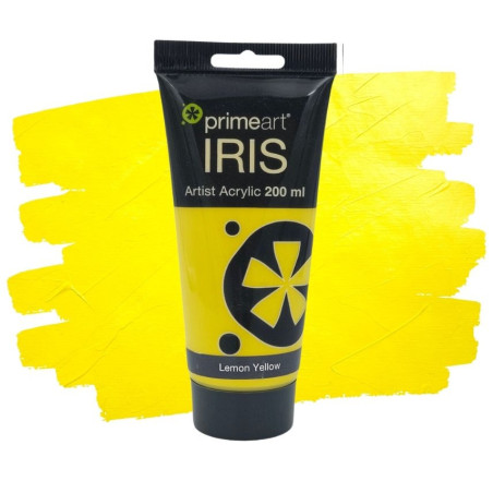 Primeart Iris Acrylic 200ml 100 - Lemon Yellow