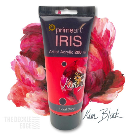 Primeart Iris Acrylic 200ml 011 Floral Coral (Kim Black)