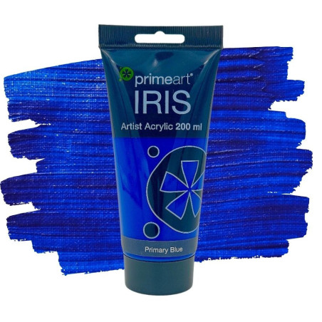 Primeart Iris Acrylic 200ml 003 Primary Blue