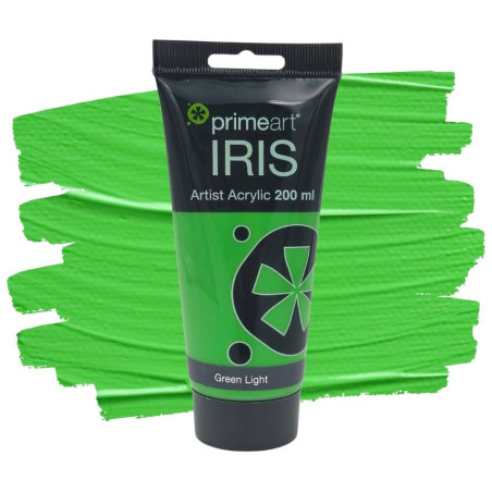 Primeart Iris Acrylic 200ml 420 Green Light