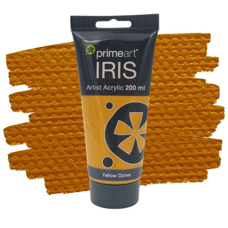 Primeart Iris Acrylic 200ml 500 Yellow Ochre