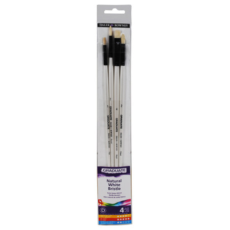 Daler Rowney Graduate Brush Set Bristle LH 4pcs