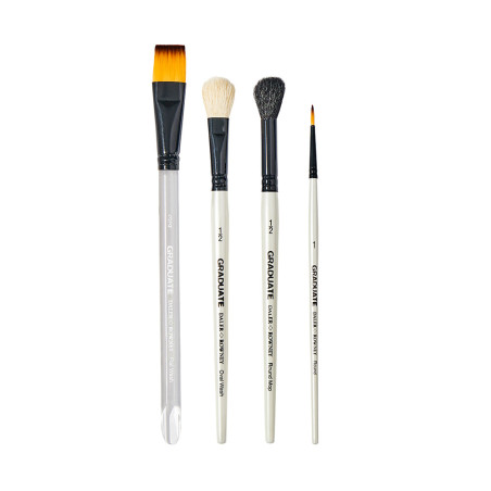 Daler Rowney Graduate Brush Set Nat & Syn WC 4pcs