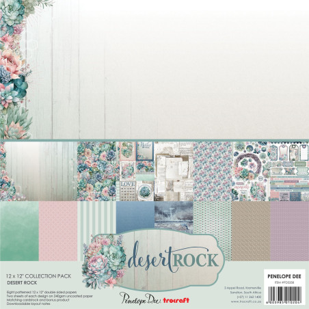 Penelope Dee 12X12 Paper Pack - Desert Rock