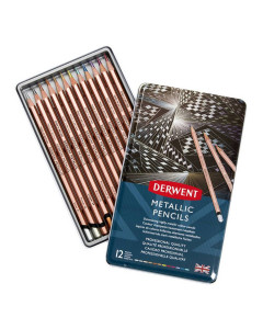 Derwent Metallic Pencils 12pc