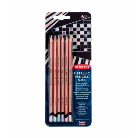 Derwent Metallic Pencils 12pc Pastel