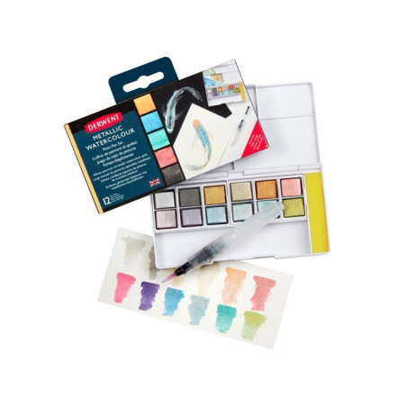 Derwent Metallic Paint Pan Set